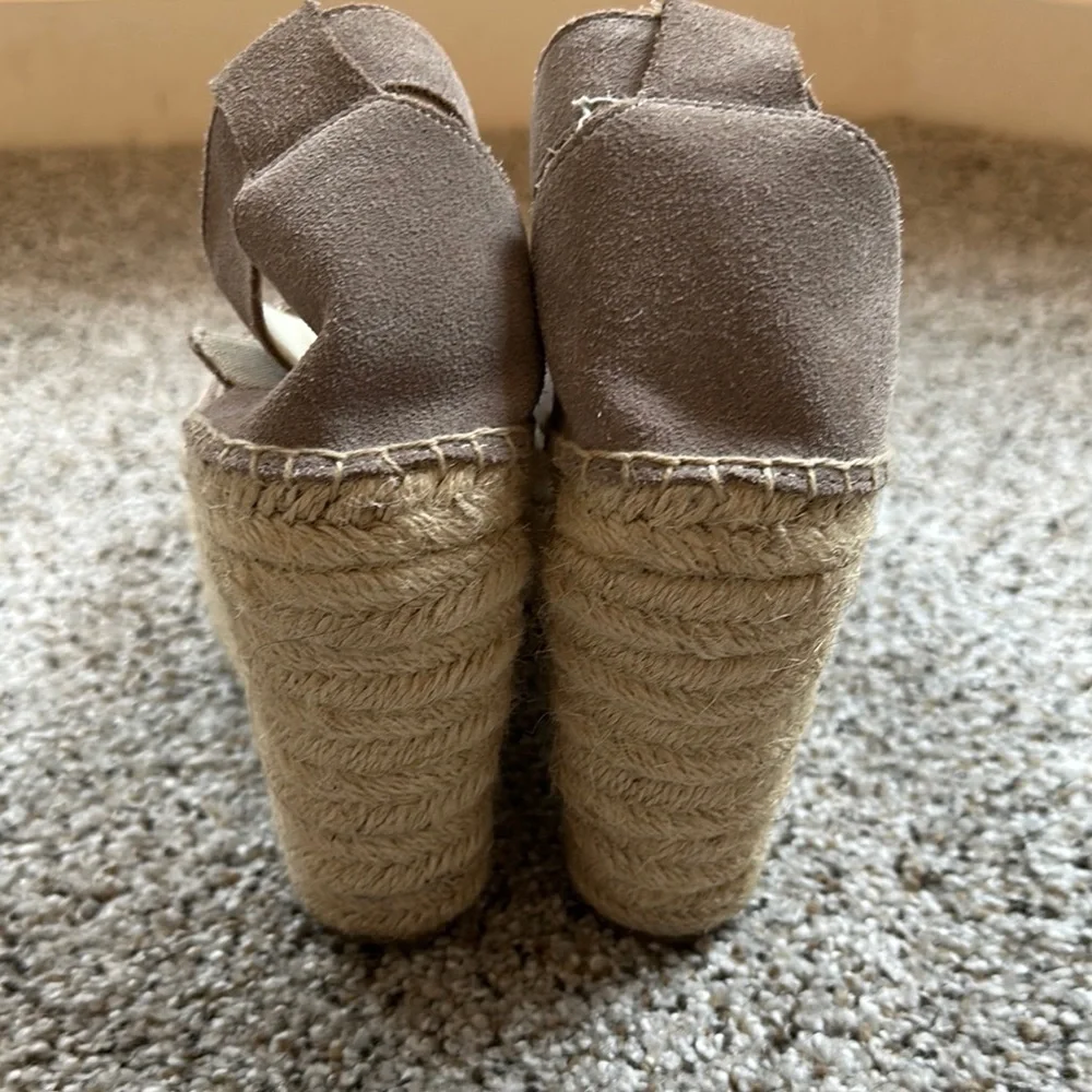 Soludos Tan Espadrille Wedge Sandals